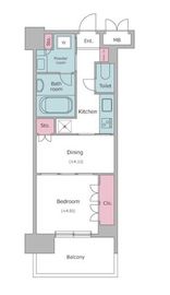 レジディア文京本郷 905 間取り図