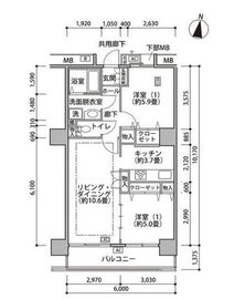 東雲キャナルコートCODAN 18-409 間取り図