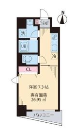 ソルジェンテ中野 408 間取り図