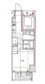 La Douceur田端 (ラドゥセール田端) 501 間取り図