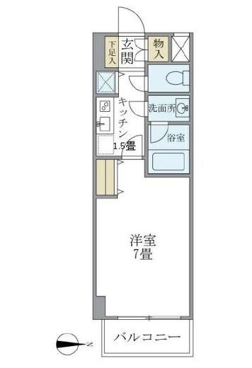北品川アパートメント 604 間取り図