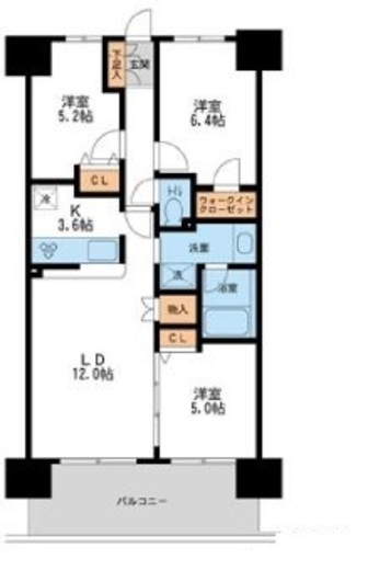 レジディア南千住 1112 間取り図