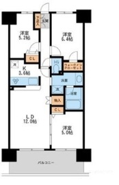 レジディア南千住 1112 間取り図