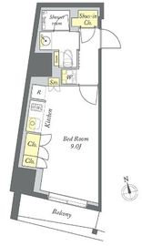 プライムメゾン清澄白河 214 間取り図