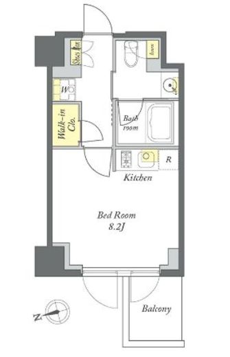 プライムメゾン清澄白河 408 間取り図