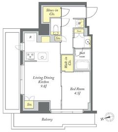 プライムメゾン清澄白河 601 間取り図