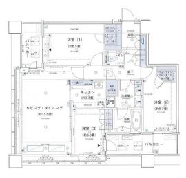 アウルタワー 8階 間取り図