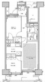 グローリオ王子神谷 1303 間取り図