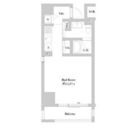 ミリアレジデンス北新宿 701 間取り図