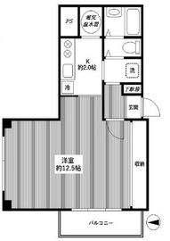 イトーピア信濃町マンション 4階 間取り図