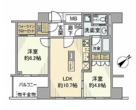 クレッセント三鷹ザ・タワー 7階 間取り図