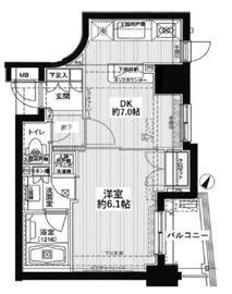 グランスイート文京千石 5階 間取り図