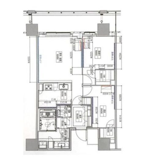 ザ・タワー横浜北仲 27階 間取り図