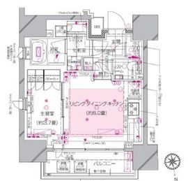 ピアース渋谷 704 間取り図