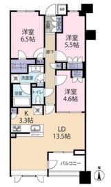ザ・パークハウス市谷加賀町レジデンス 5階 間取り図