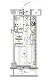 プレミアムキューブ大岡山DEUX 5階 間取り図