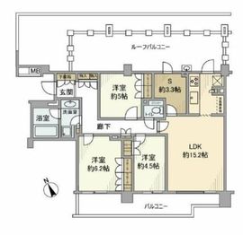 パークホームズ尾山台フィオリエ 5階 間取り図
