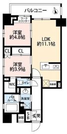 オープンレジデンシア品川中延ステーションフロント 7階 間取り図