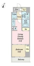 PARK HILLS TOWER (パークヒルズタワー) 802 間取り図