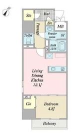 PARK HILLS TOWER (パークヒルズタワー) 801 間取り図