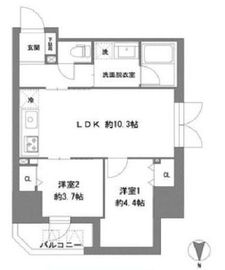 ラ・ヴィータ東上野 1002 間取り図