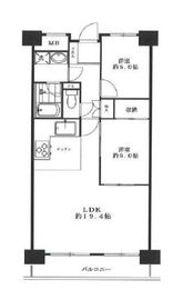 三田ナショナルコート 3階 間取り図
