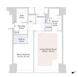 ラ・トゥール新宿 3716 間取り図