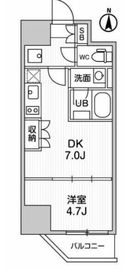 ALTERNA亀戸Ⅲ (オルタナ亀戸3) 602 間取り図