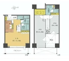 アクシア麻布 9階 間取り図