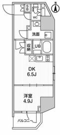 ALTERNA亀戸Ⅲ (オルタナ亀戸3) 1401 間取り図