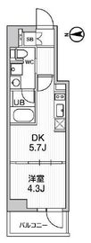 ALTERNA中野 (オルタナ中野) 1001 間取り図