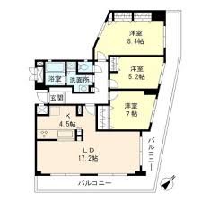 ウヴラージュ広尾 602 間取り図