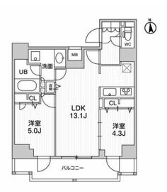 ALTERNA十条 (オルタナ十条) 1501 間取り図