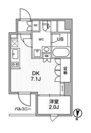 ALTERNA押上 (オルタナ押上) 203 間取り図