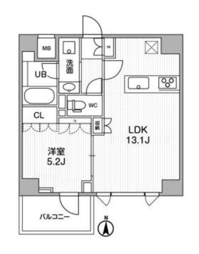 ALTERNA押上 (オルタナ押上) 305 間取り図