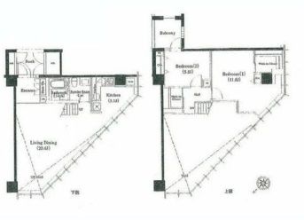 ラフィーヌ銀座 1109 間取り図