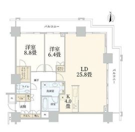 ベイクレストタワー 30階 間取り図