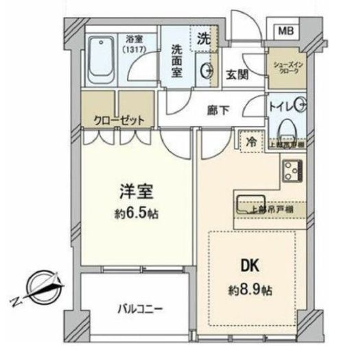 ピアース中目黒 2階 間取り図