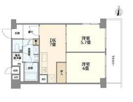 メガロン大井町 11階 間取り図