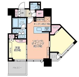 ベイサイドタワー晴海 24階 間取り図