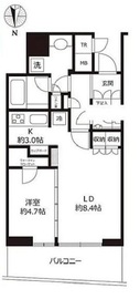 パークタワー晴海 19階 間取り図