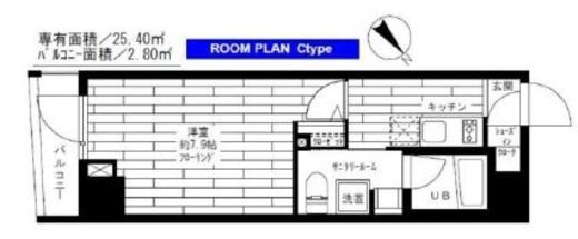 ステージファースト駒沢 6階 間取り図