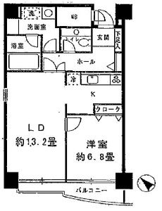 四番町プラザ 705 間取り図