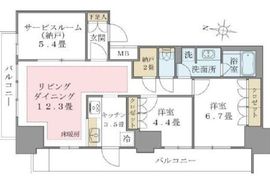 ブリリアイスト東雲キャナルコート 1101 間取り図