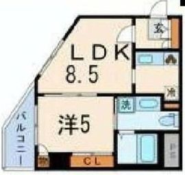 ミオカステーロ文京千駄木 9階 間取り図