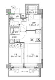 クリアルプレミア明大前 510 間取り図