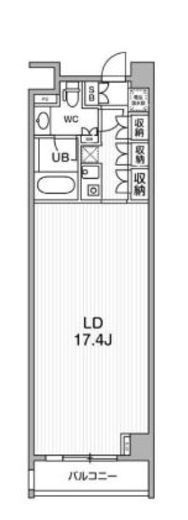 六本木デュープレックスエムズ 307 間取り図
