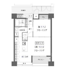 ガーデン蒲田 1102 間取り図