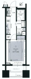 ブリリア銀座id 14階 間取り図
