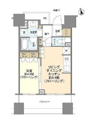 ガーデングラス御茶ノ水 6階 間取り図